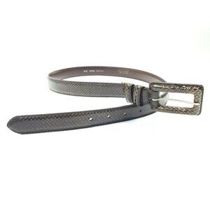 Vintage RITZ Accessory Collection Genuine Snake Skin Dark Brown Women's Large